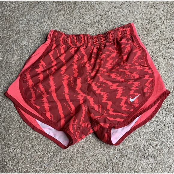 Nike Pants - Nike Dri-Fit Women's Lined Red Running Shorts Size X-Small XS